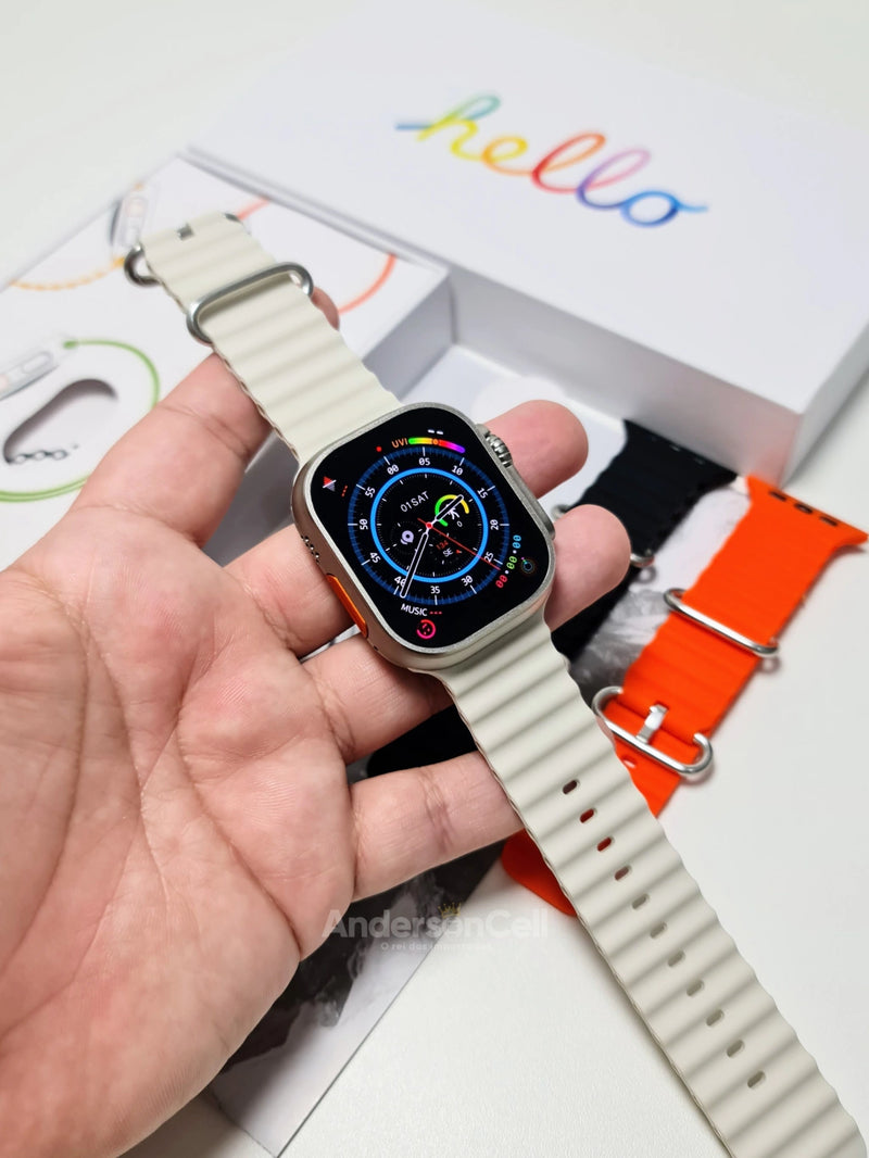 Hello Watch 3 Ultra - Tela AMOLED + 4GB